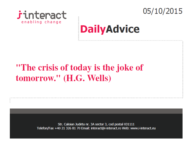 Daily Advice 5 octombrie 2015